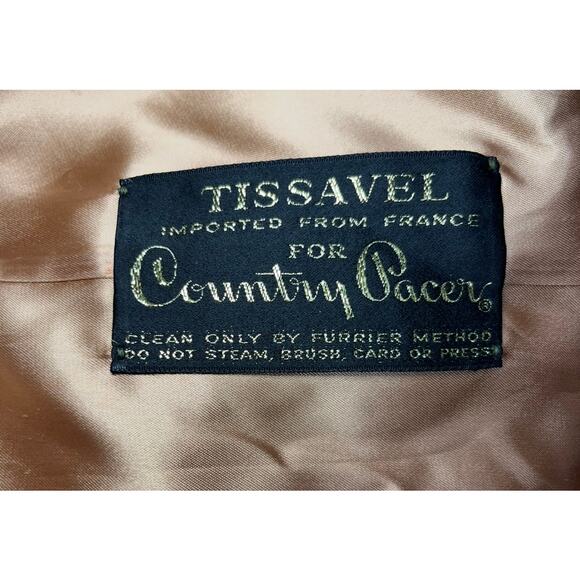 Vintage Women’s 1950’s Tissavel Of France For Country Pacer Faux Fur Coat Size L - Picture 16 of 16